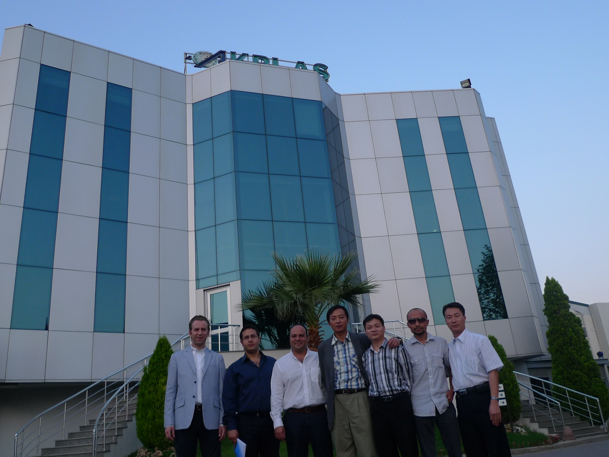 Coating line hua-sheng wang, chairman of the washing machine in Turkey to discuss business